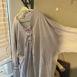 PINK light blue long sleeve